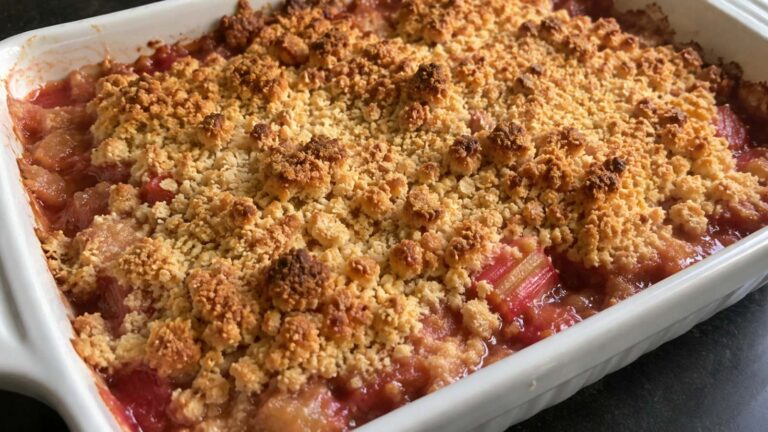Delia Smith Rhubarb Crumble Recipe